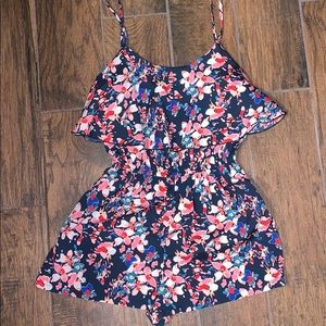 Floral print romper